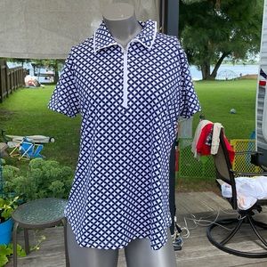 Jofit xlarge shirt  blue and white